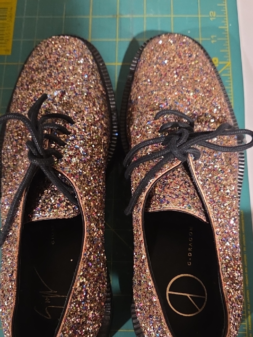 Giuseppe Zanotti Multicolor Glitter Lace-Up Women's Shoes